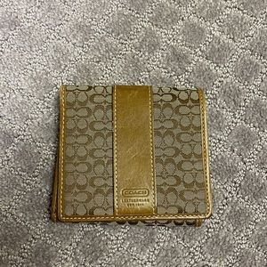 Coach Tan Logo Wallet